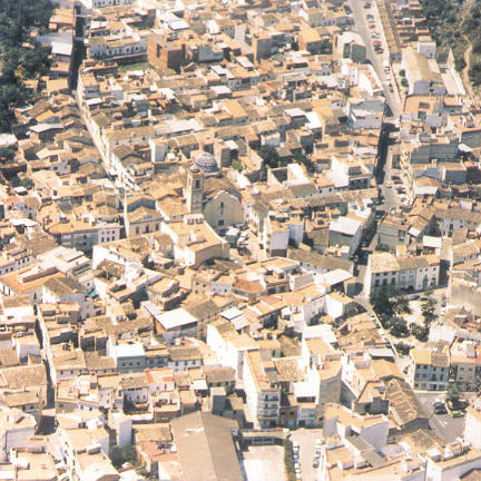 Vista area de Villalonga